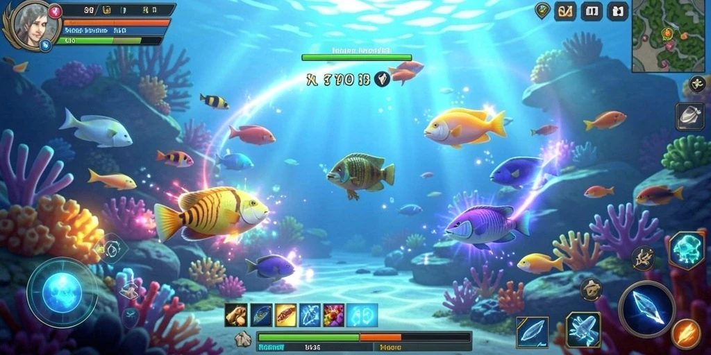 Aksi mendebarkan dalam permainan multiplayer.