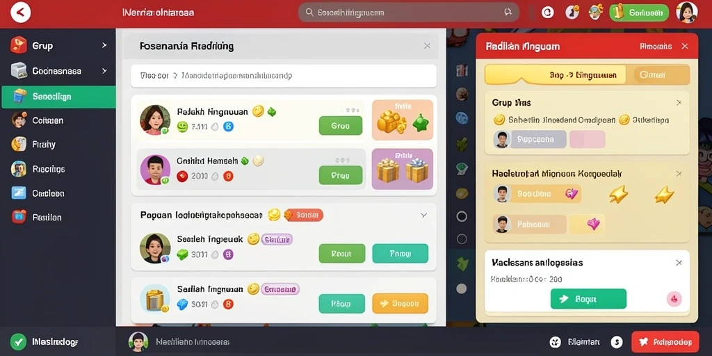 Tampilan hadiah yang bisa didapatkan saat bermain.