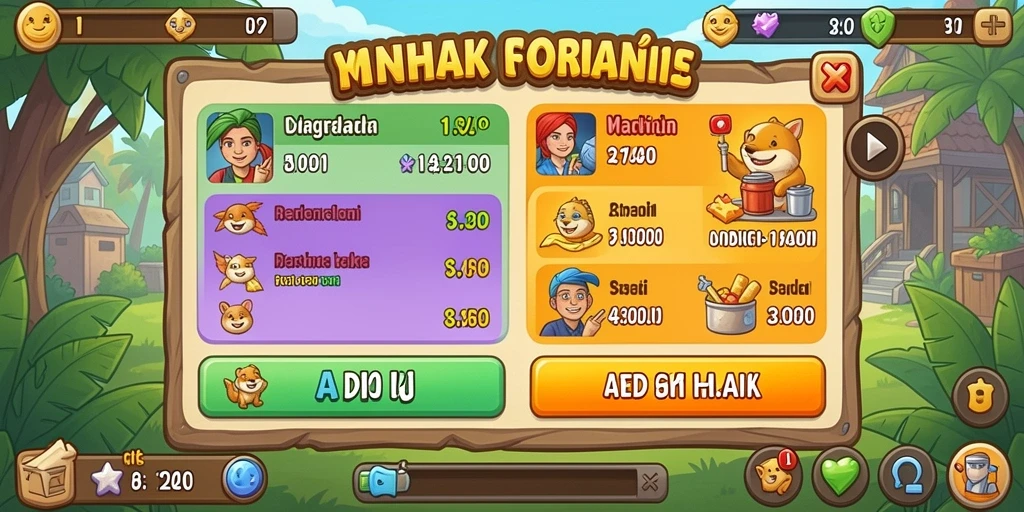 Berbagai pilihan permainan yang tidak membosankan.
