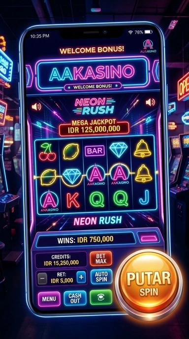 aakasino — menu pengaturan
